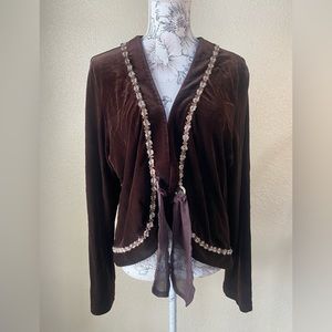 Sno Skins velour jacket, blazer, vintage